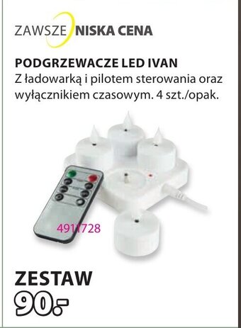 JYSK PODGRZEWACZE LED IVAN 4 szt. oferta