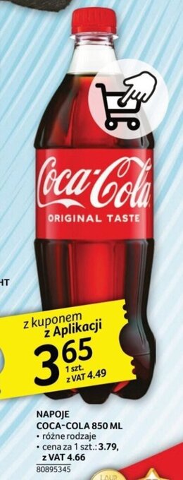 Selgros NAPOJE COCA-COLA 850 ML oferta