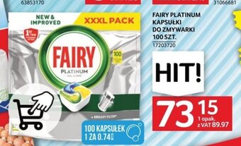 Selgros FAIRY PLATINUM KAPSUŁKI DO ZMYWARKI 100 SZT. oferta