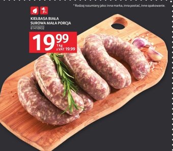Selgros KIEŁBASA BIAŁA SUROWA MAŁA PORCJA 1 kg oferta