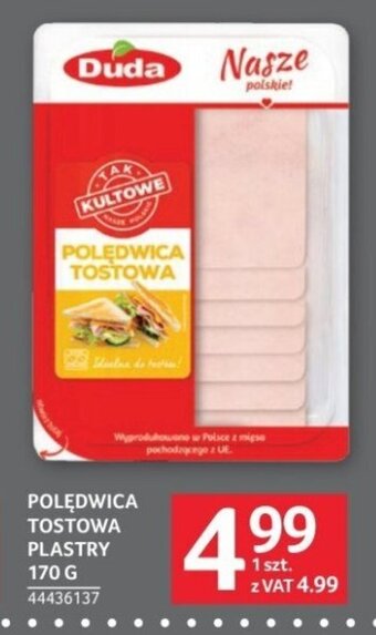 Selgros POLĘDWICA TOSTOWA PLASTRY 170 G oferta