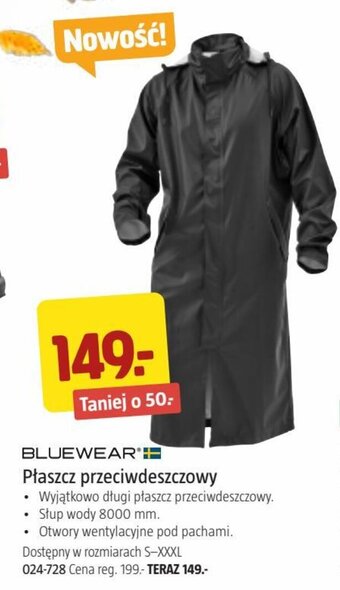 Jula BLUEWEAR Płaszcz przeciwdeszczowy oferta