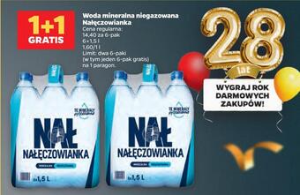 Netto Woda mineralna niegazowana nałęczowianka oferta