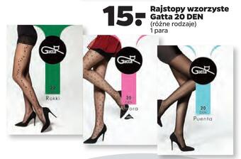 Rajstopy wzorzyste gatta 20 den