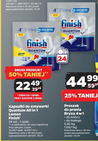 Netto Kapsułki do zmywarki quantum all in 1 lemon finish oferta