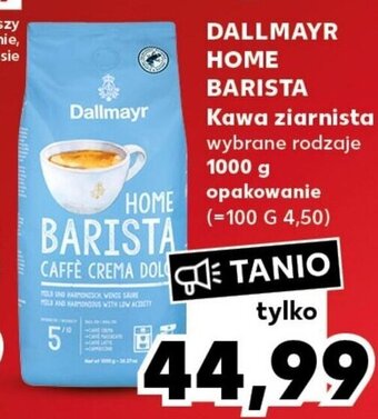 Kaufland DALLMAYR HOME BARISTA Kawa ziarnista 1000 g oferta