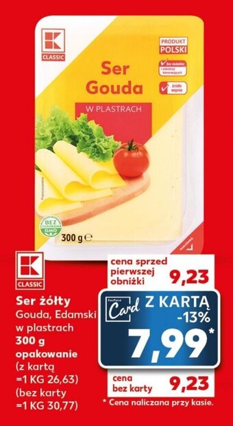 Kaufland Ser żółty 300 g oferta
