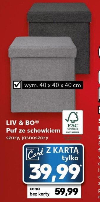 LIV & BO Puf ze schowkiem