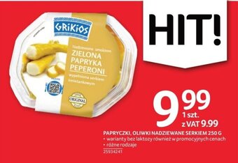 Selgros PAPRYCZKI, OLIWKI NADZIEWANE SERKIEM 250 G oferta