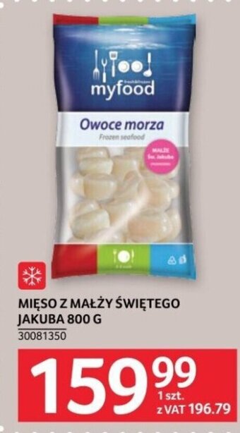 Selgros MIĘSO Z MAŁŻY ŚWIĘTEGO JAKUBA 800 G oferta