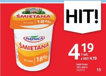 Selgros ŚMIETANA 18% 400 G oferta