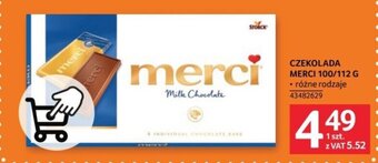 Selgros CZEKOLADA MERCI 100/112 G oferta