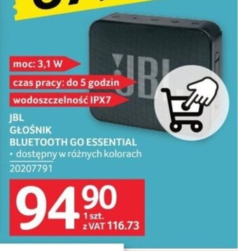 Selgros JBL GŁOŚNIK BLUETOOTH GO ESSENTIAL oferta