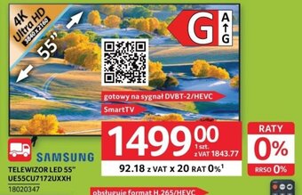 Selgros SAMSUNG TELEWIZOR LED 55" UE55CU7172UXXH oferta