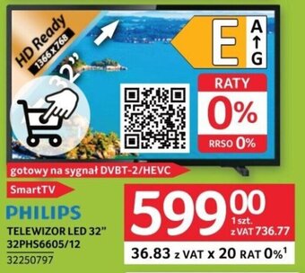 Selgros PHILIPS TELEWIZOR LED 32" 32PHS6605/12 oferta