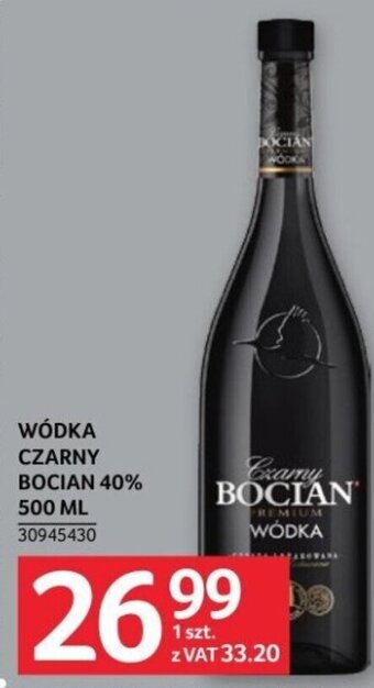 Selgros WÓDKA CZARNY BOCIAN 40% 500 ML oferta