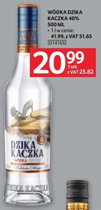 Selgros WÓDKA DZIKA KACZKA 40% 500 ML oferta