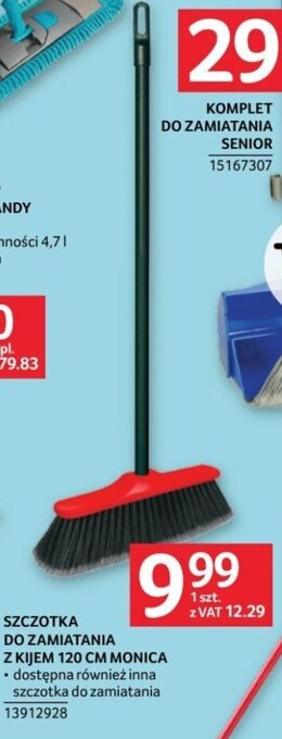Selgros SZCZOTKA DO ZAMIATANIA Z KIJEM 120 CM MONICA oferta