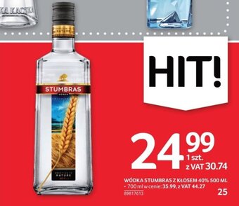 Selgros WÓDKA STUMBRAS Z KŁOSEM 40% 500 ML oferta
