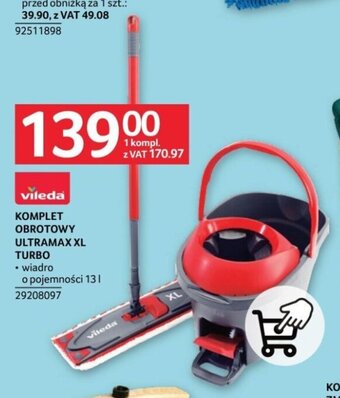 Selgros vileda KOMPLET OBROTOWY ULTRAMAX XL TURBO oferta
