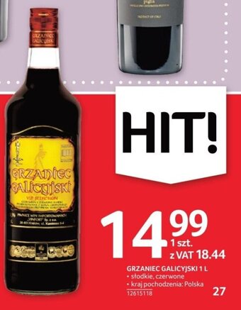 Selgros GRZANIEC GALICYJSKI 1 L oferta