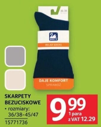 Selgros SKARPETY BEZUCISKOWE oferta