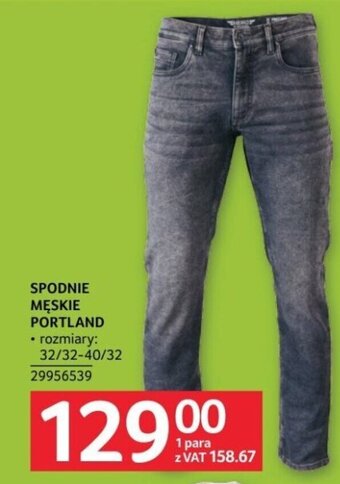 Selgros SPODNIE MĘSKIE PORTLAND oferta