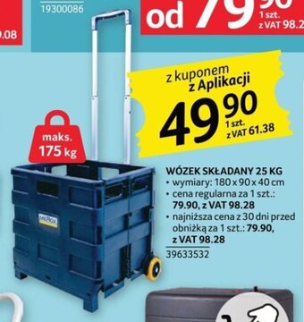 Selgros WOZEK SKŁADANY 25 KG oferta