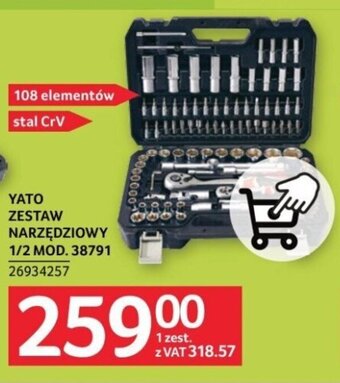 Selgros YATO ZESTAW NARZĘDZIOWY 1/2 MOD. 38791 oferta
