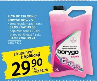 Selgros PŁYN DO CHŁODNIC BORYGO NOWY 5 L oferta