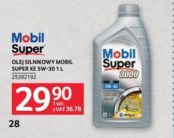 Selgros Mobil Super OLEJ SILNIKOWY MOBIL SUPER XE 5W-30 1 L oferta