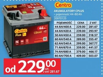 Selgros Centra AKUMULATORY CPLUS oferta