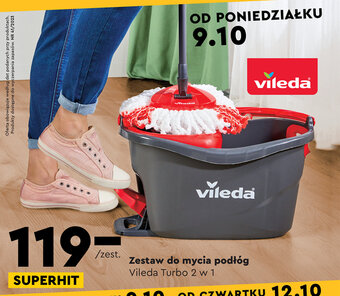 Biedronka Zestaw do mycia podłóg Vileda Turbo oferta