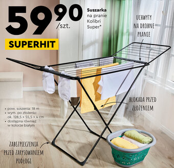 Biedronka Suszarka na pranie Kolibri Super oferta