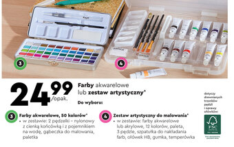 Biedronka Farby akwarelowe lub zestaw artystyczny oferta