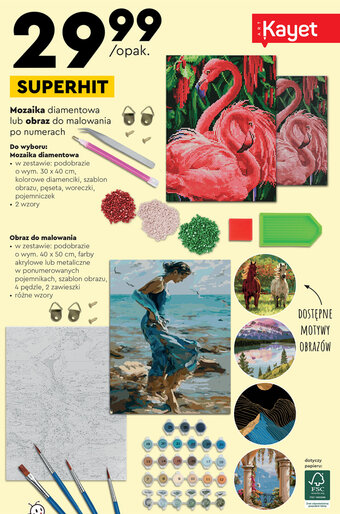 ART Kayet Mozaika diamentowa lub obraz do malowania po numerach