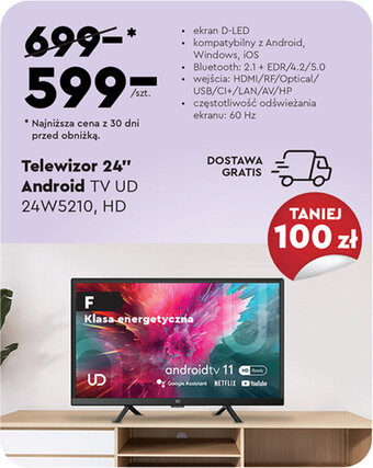 Telewizor 24" Android TV UD