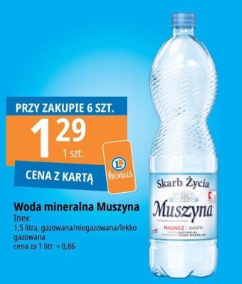E.Leclerc Woda mineralna Muszyna 1,5 l oferta