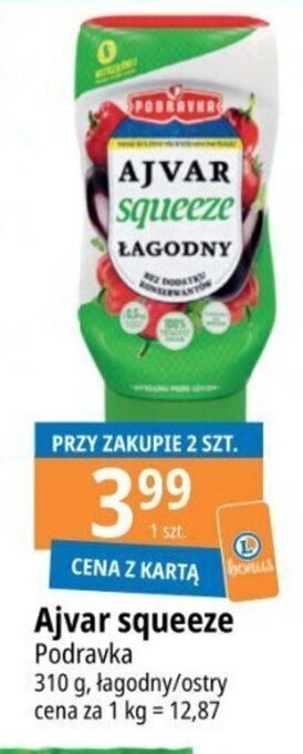 E.Leclerc Ajvar squeeze Podravka 310 g oferta