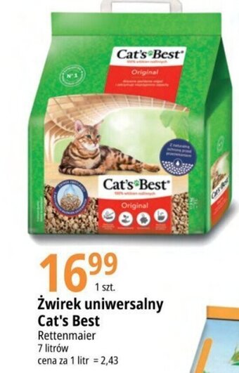 E.Leclerc Żwirek uniwersalny Cat's Best 7 l oferta