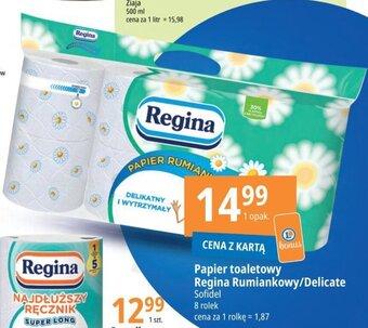 E.Leclerc Papier toaletowy Regina Rumiankowy/Delicate 8 rol. oferta