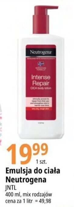 E.Leclerc Emulsja do ciała Neutrogena JNTL 400 ml oferta