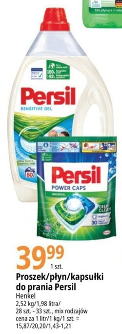 E.Leclerc Proszek/płyn/kapsułki do prania Persil 2,52 kg oferta