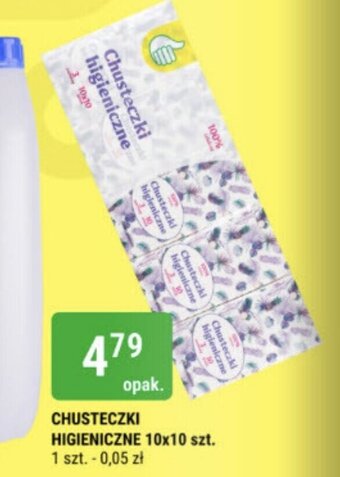bi1 CHUSTECZKI HIGIENICZNE 10x10 szt. oferta