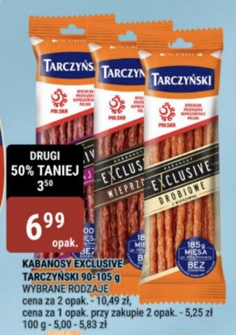 bi1 KABANOSY EXCLUSIVE TARCZYŃSKI 90-105 g oferta