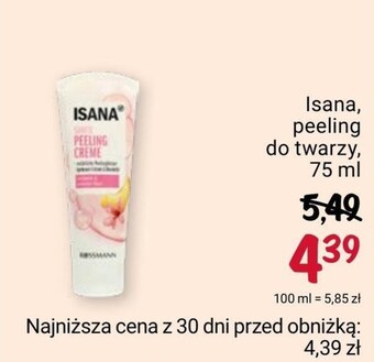 Rossmann Peeling do twarzy isana oferta