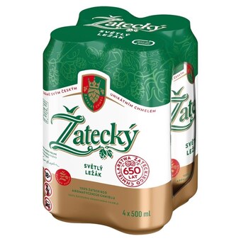 Euro Sklep Žatecký světlý ležák piwo jasne pełne 4 x 500 ml oferta