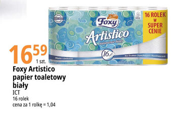 E.Leclerc Foxy Artistico papier toaletowy biały ICT 16 rolek oferta