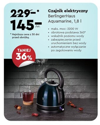 Biedronka Czajnik elektryczny 1.8 l oferta