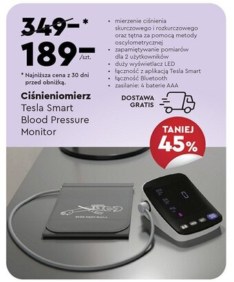 Biedronka Ciśnieniomierz smart blood oferta